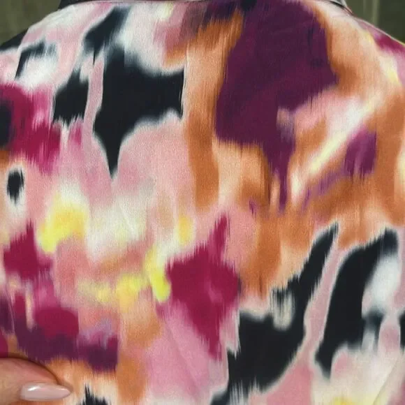 KOBI HALPERIN 100% silk  Multicolor Blouse, XS - Picture 12 of 14